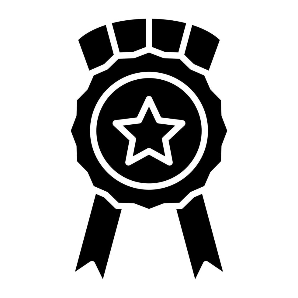 Award Glyph Icon vector