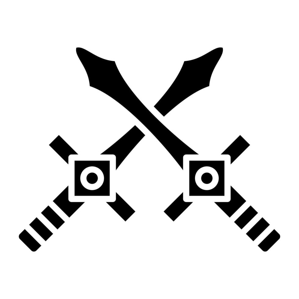 icono de glifo de espada vector