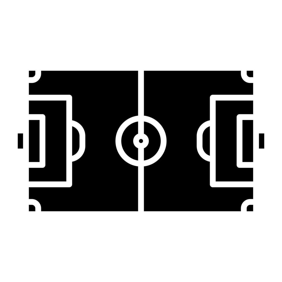 Football Field Glyph Icon vector