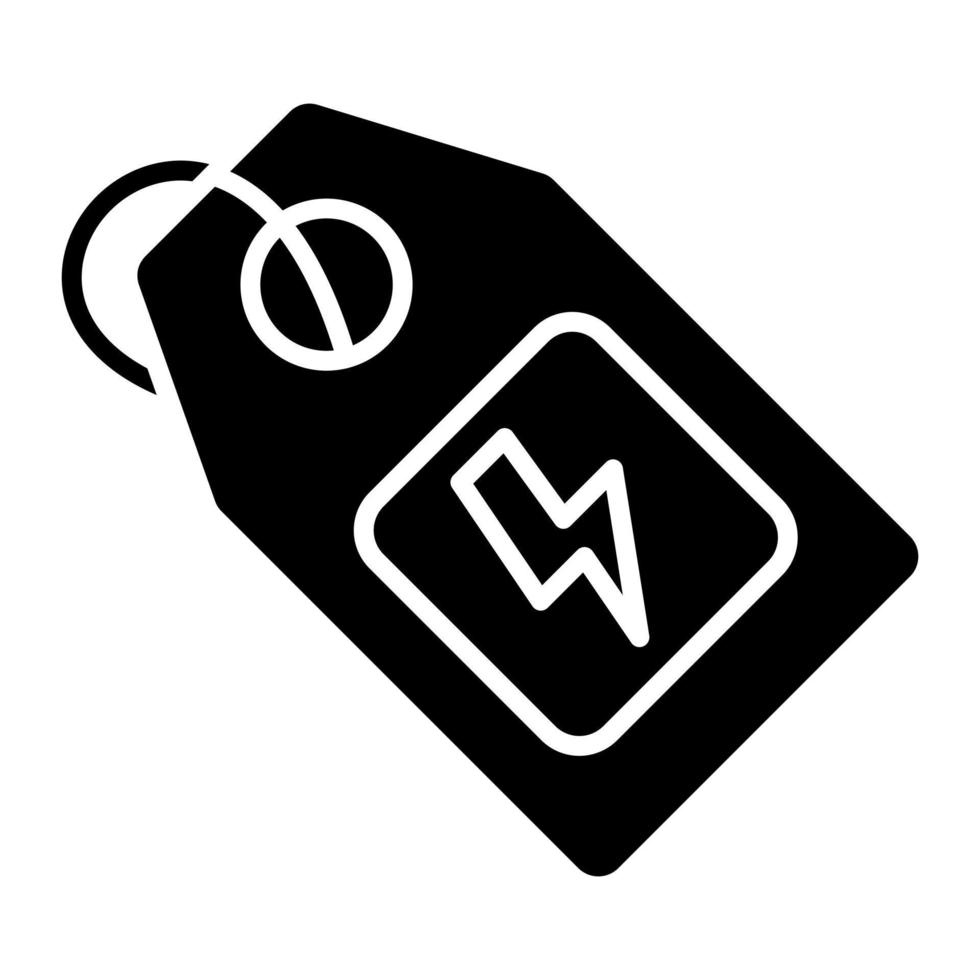 icono de glifo de venta flash vector