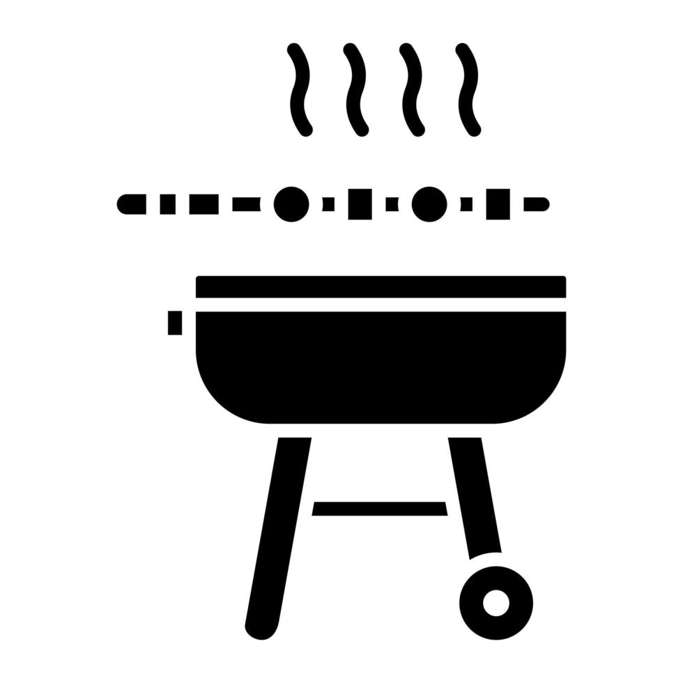 Barbecue Glyph Icon vector