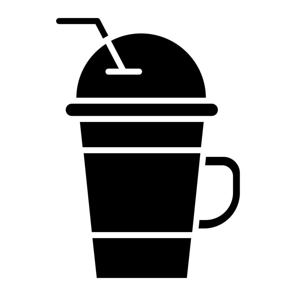 Frappuccino Glyph Icon vector