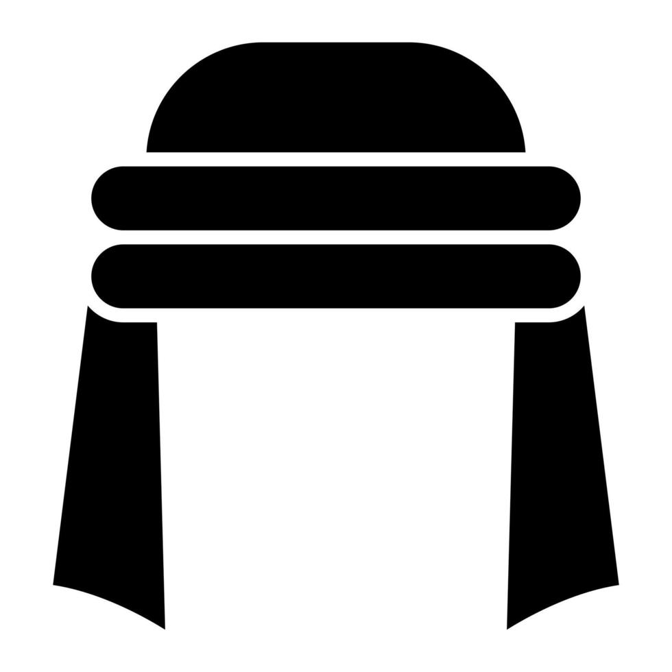Shemagh Glyph Icon vector