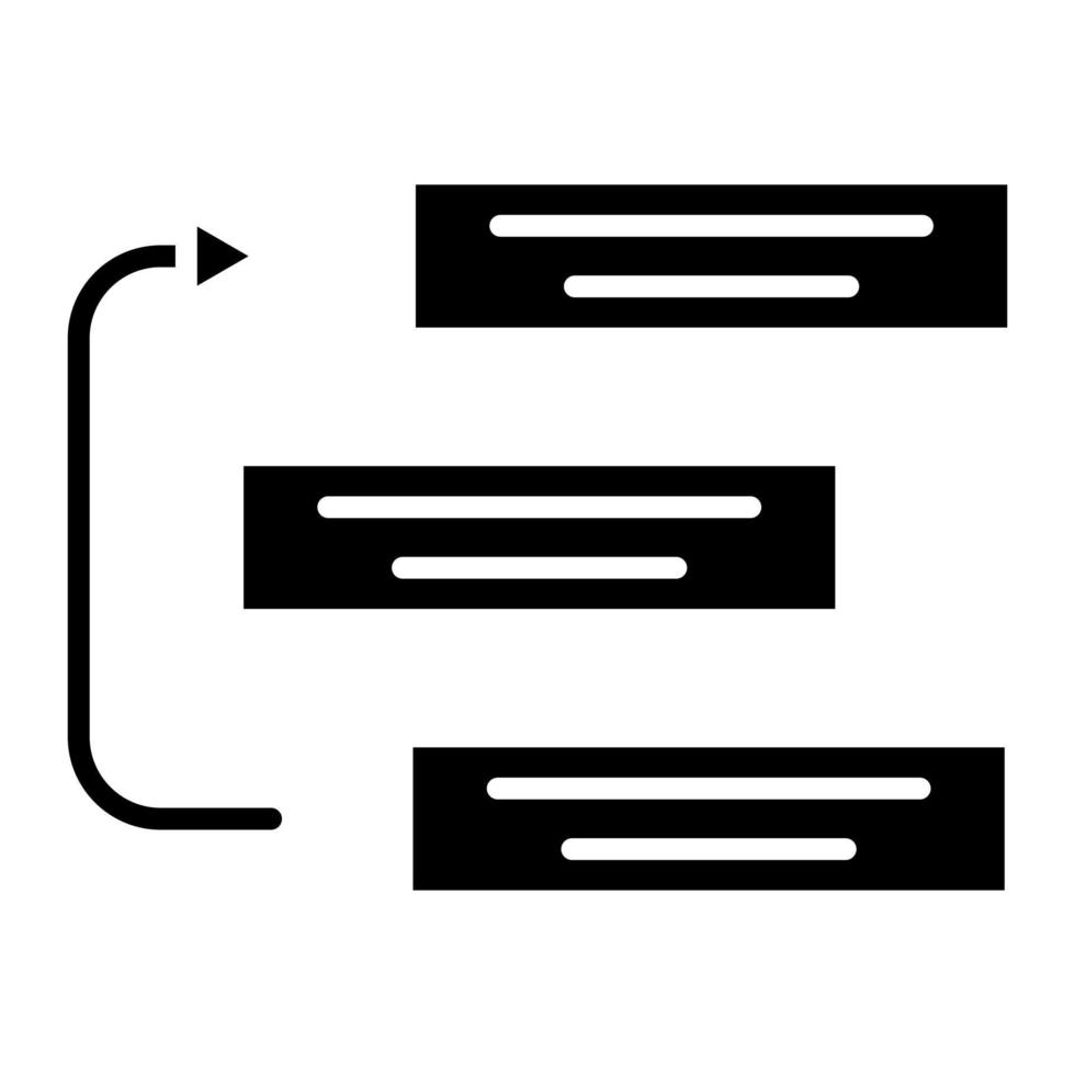 Backlog Glyph Icon vector