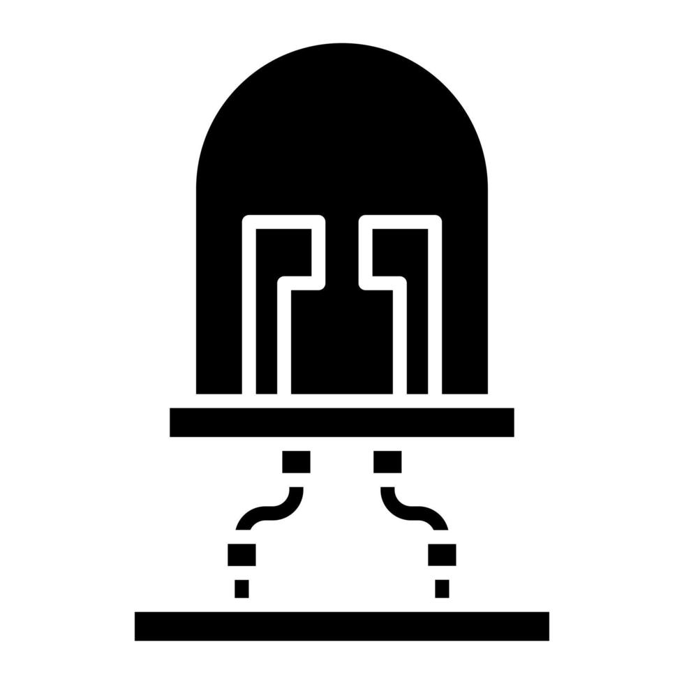 Diode Glyph Icon vector