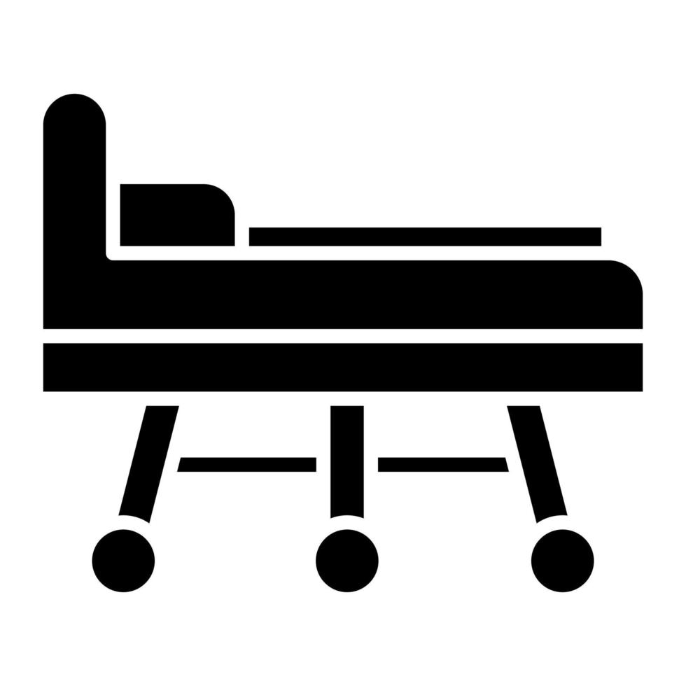 Stretcher Glyph Icon vector