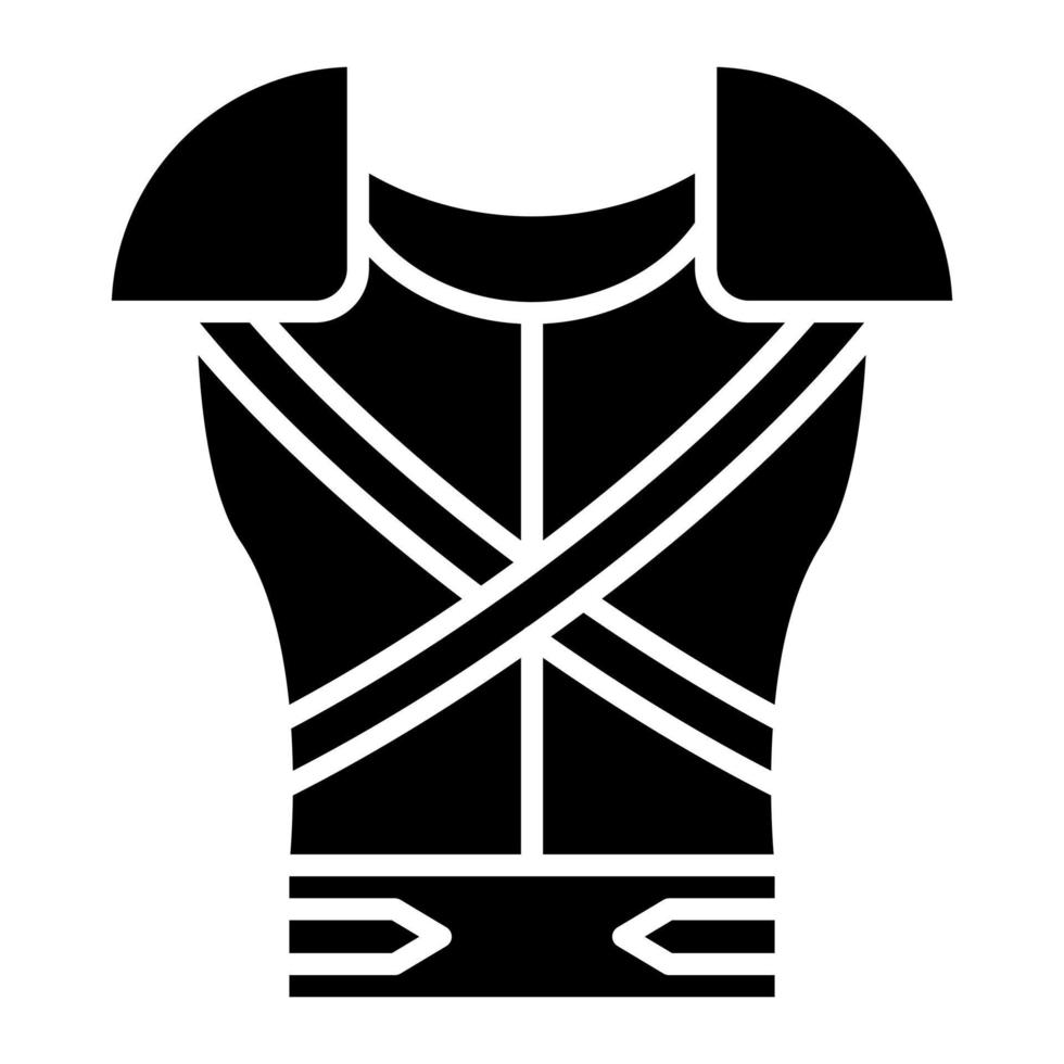 Armor Glyph Icon vector