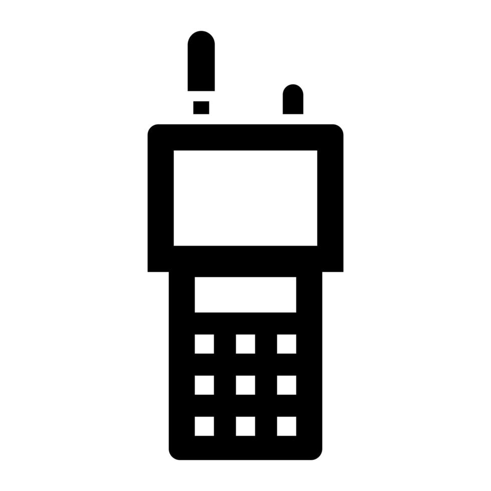 Walkie Talkie Glyph Icon vector