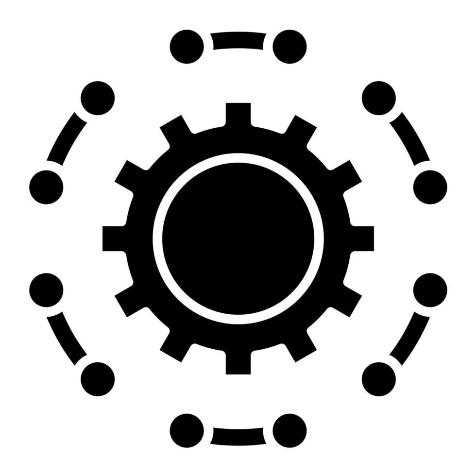 Optimization Glyph Icon vector