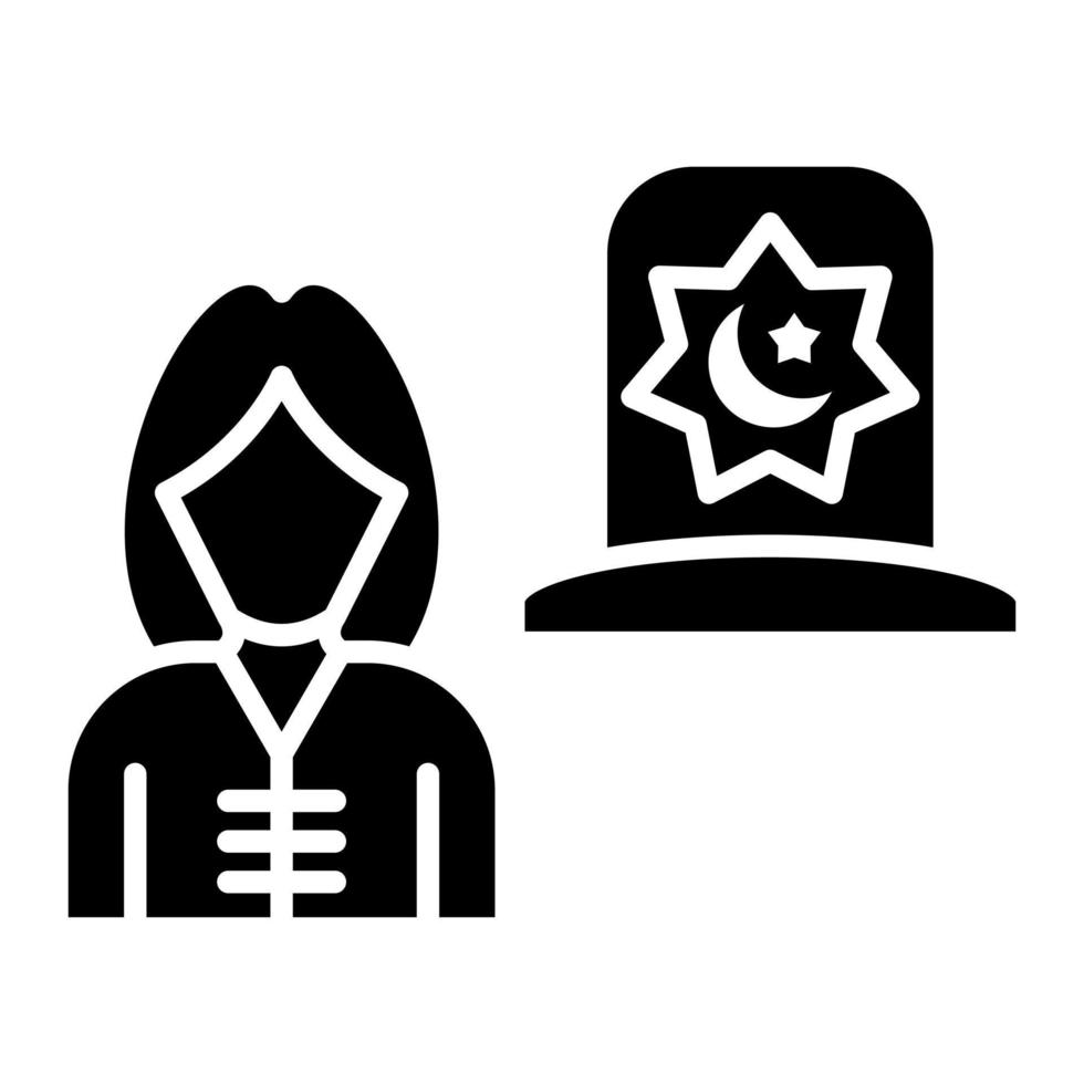 Widower Glyph Icon vector