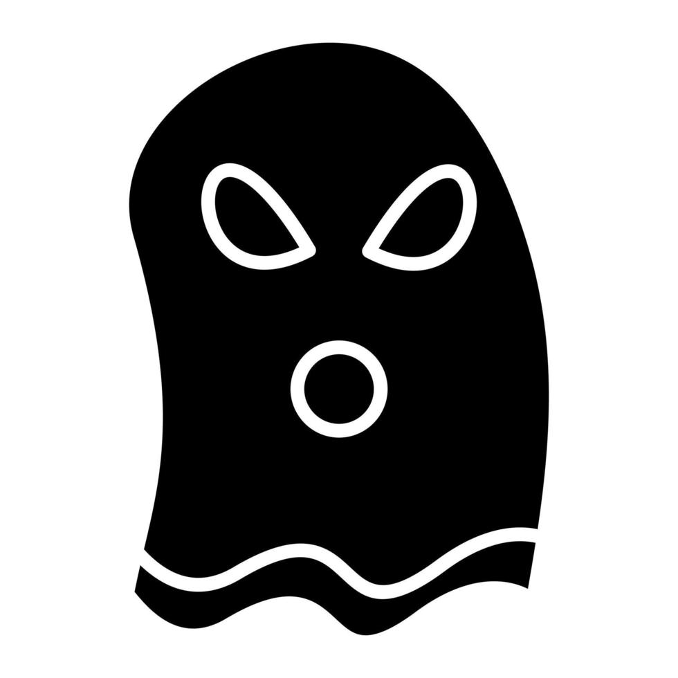 Ghost Glyph Icon vector