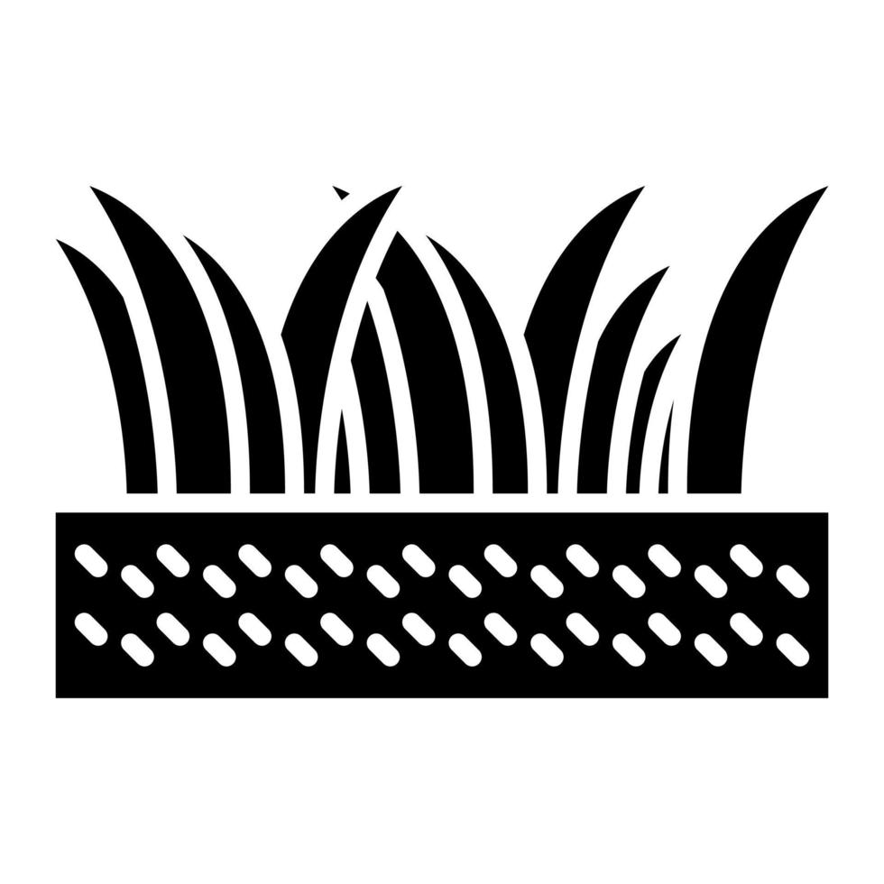 Grass Glyph Icon vector