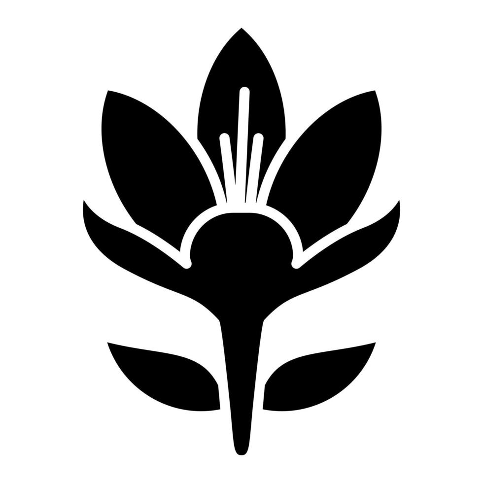 Crocus Glyph Icon vector