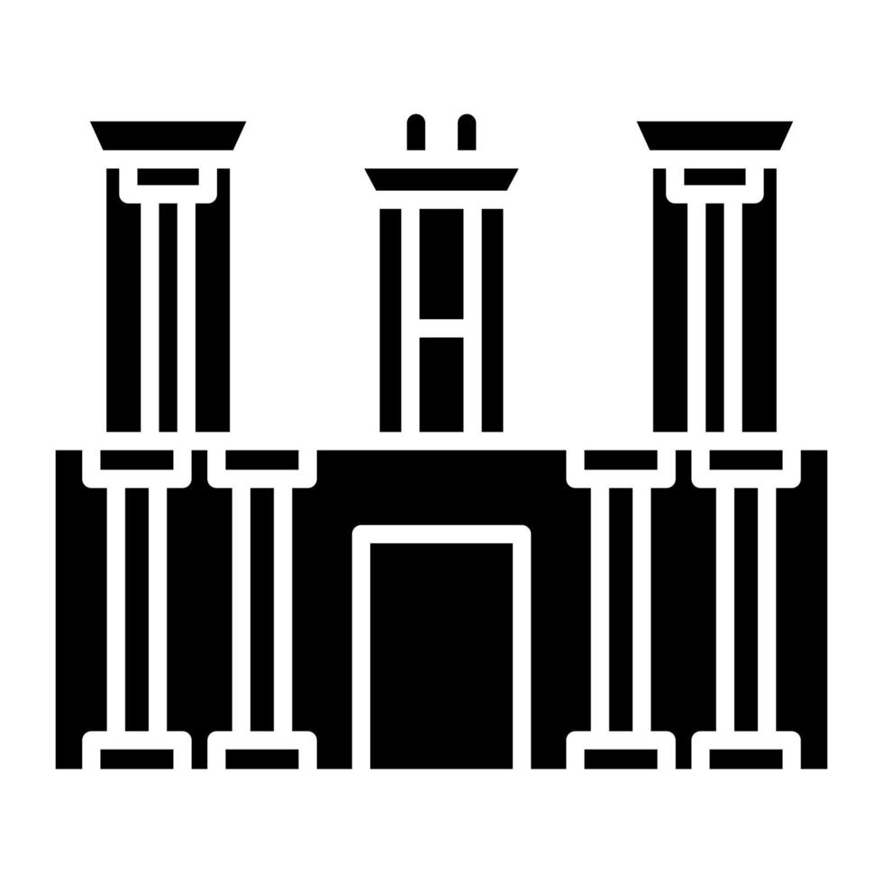 Petra Glyph Icon vector