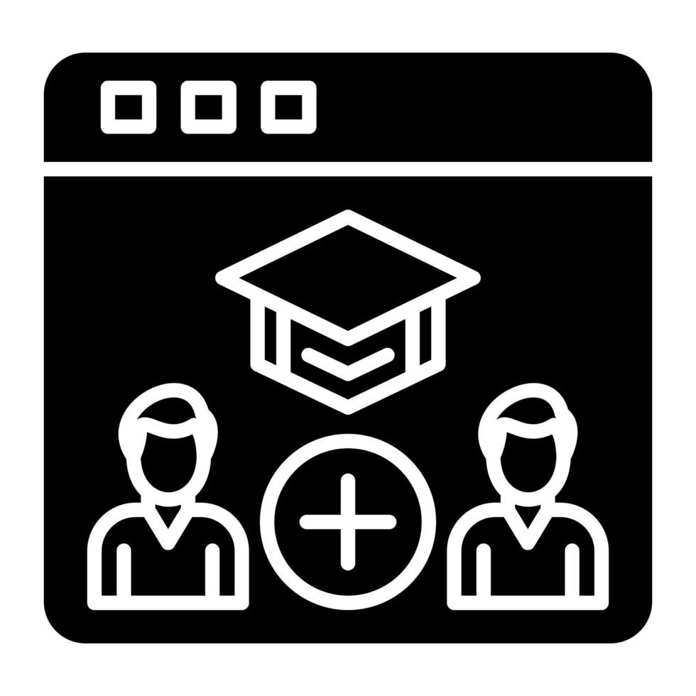 Join Class Glyph Icon 15037746 Vector Art at Vecteezy