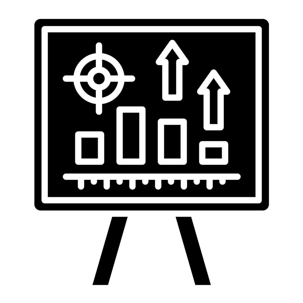 Presentation Glyph Icon vector