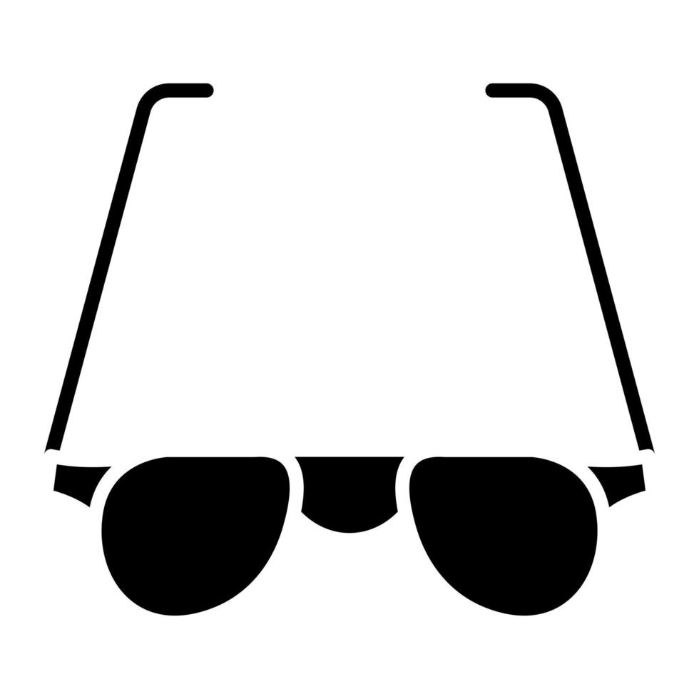 Goggles Glyph Icon vector