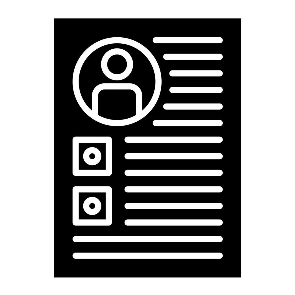 Application Glyph Icon vector