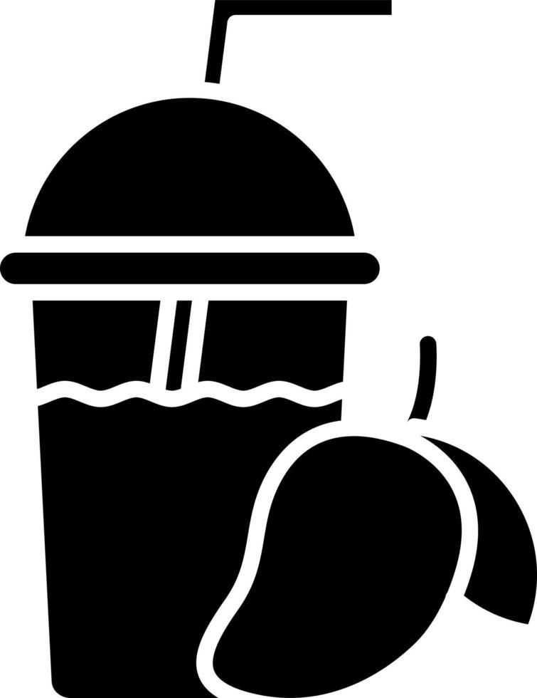 Mango Juice Glyph Icon vector