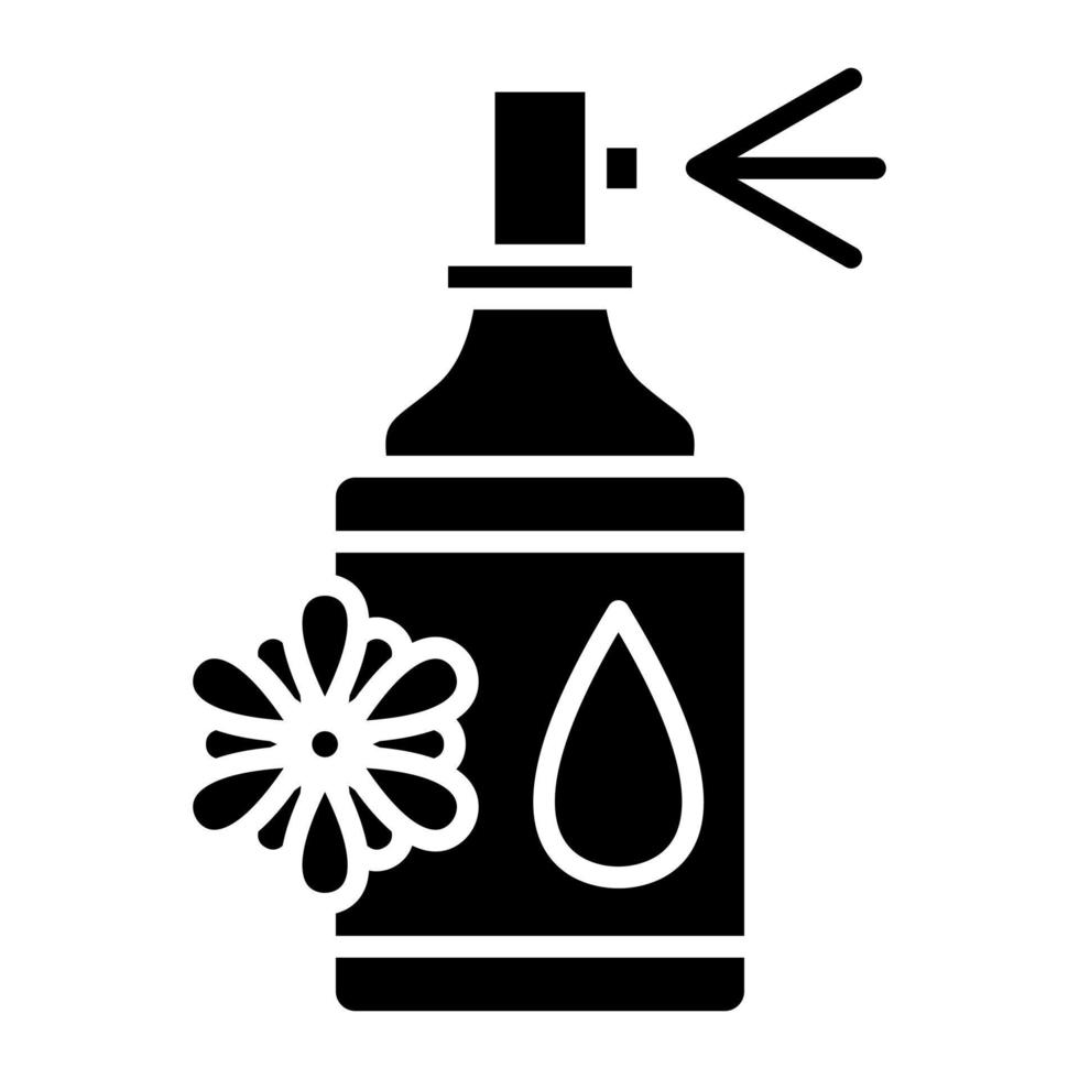 icono de glifo de perfume vector