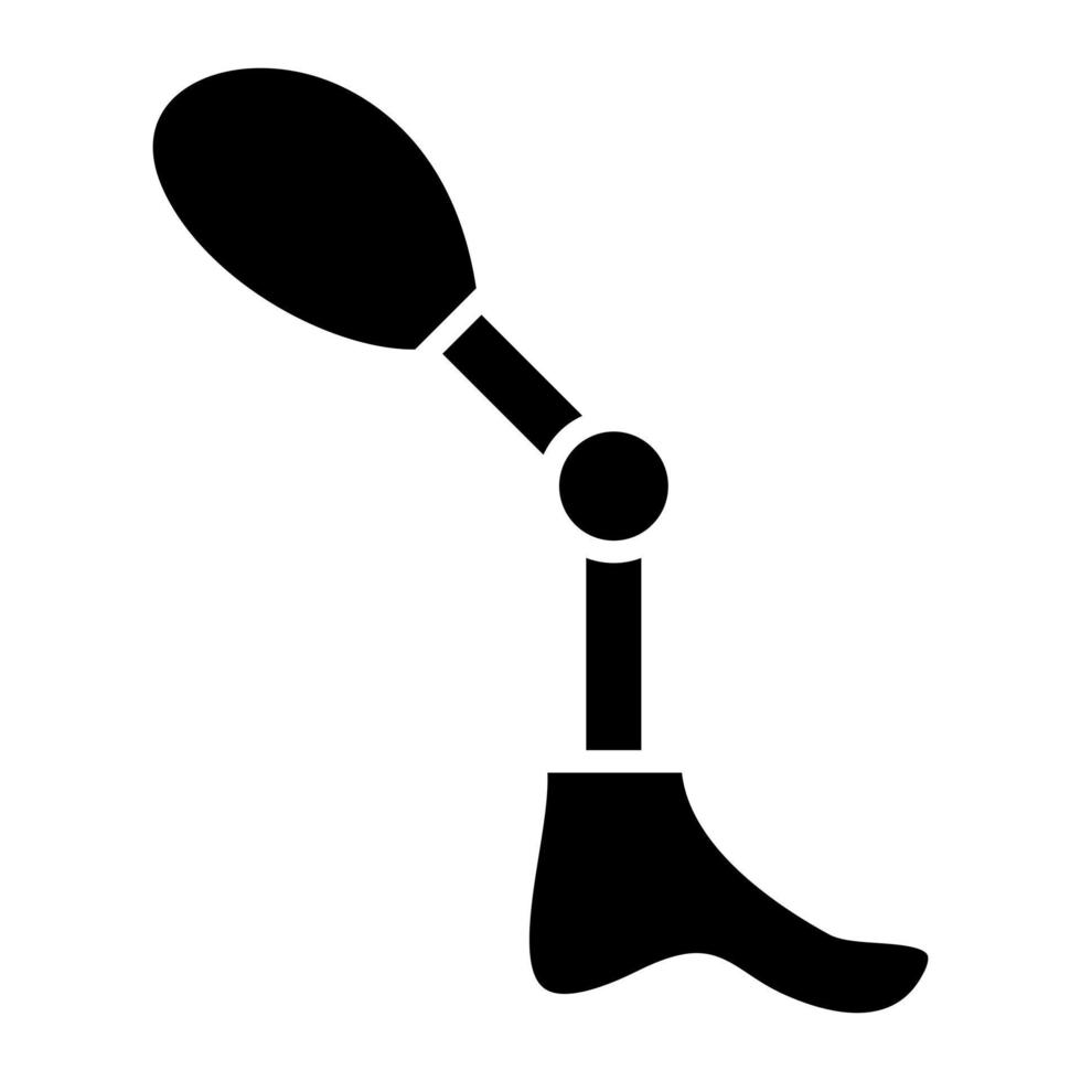 Prosthesis Glyph Icon vector