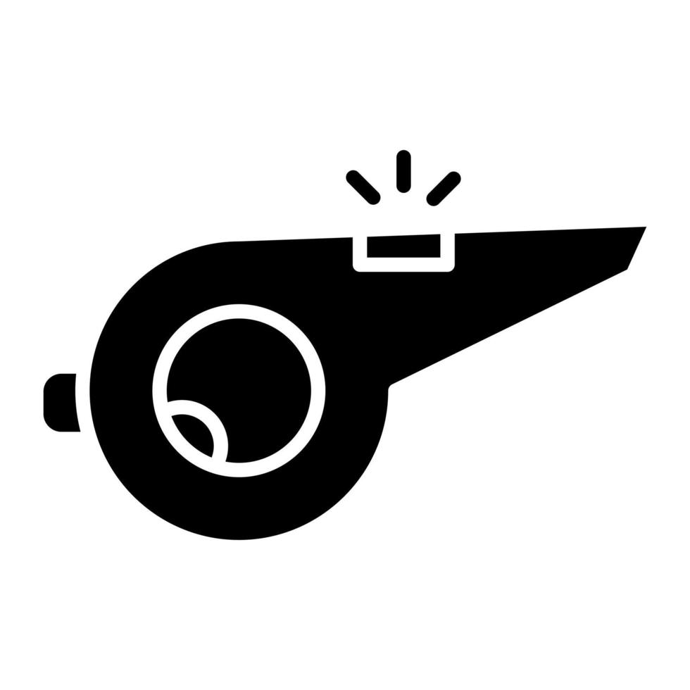 Whistle Glyph Icon vector