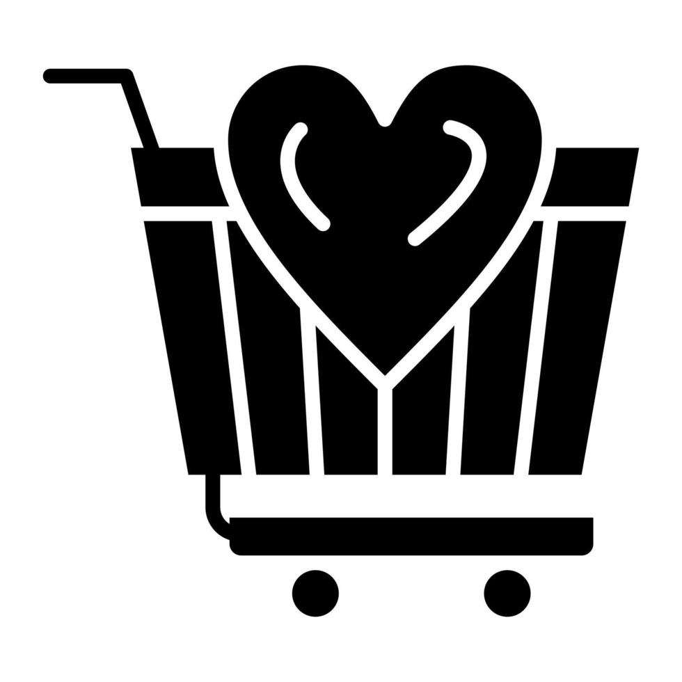 Heart Glyph Icon vector