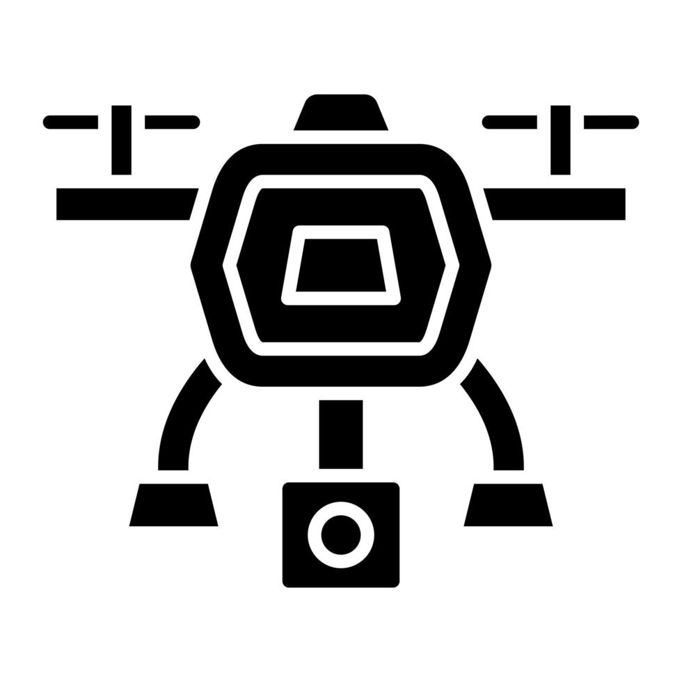 icono de glifo de drone vector