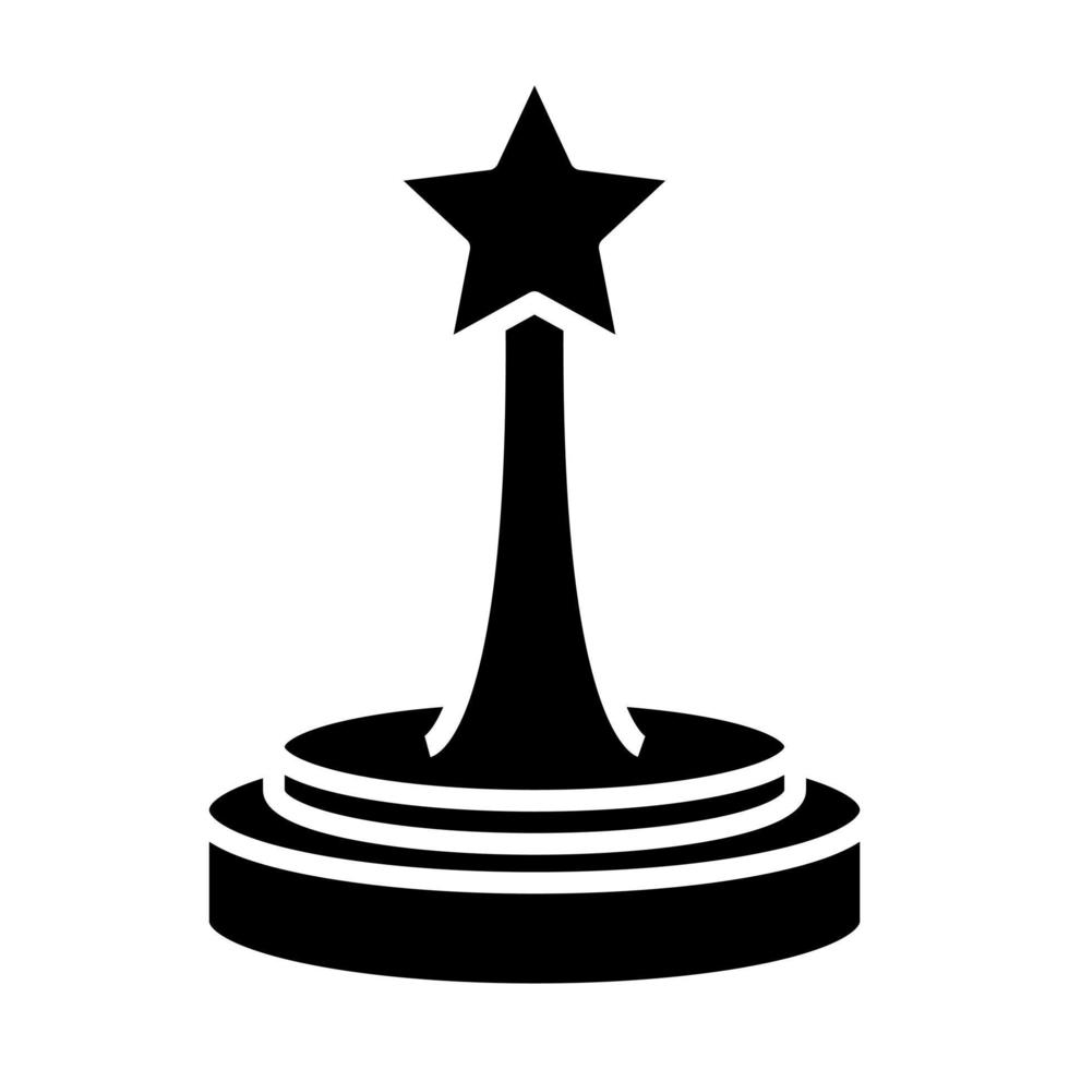 icono de glifo de premio oscar vector