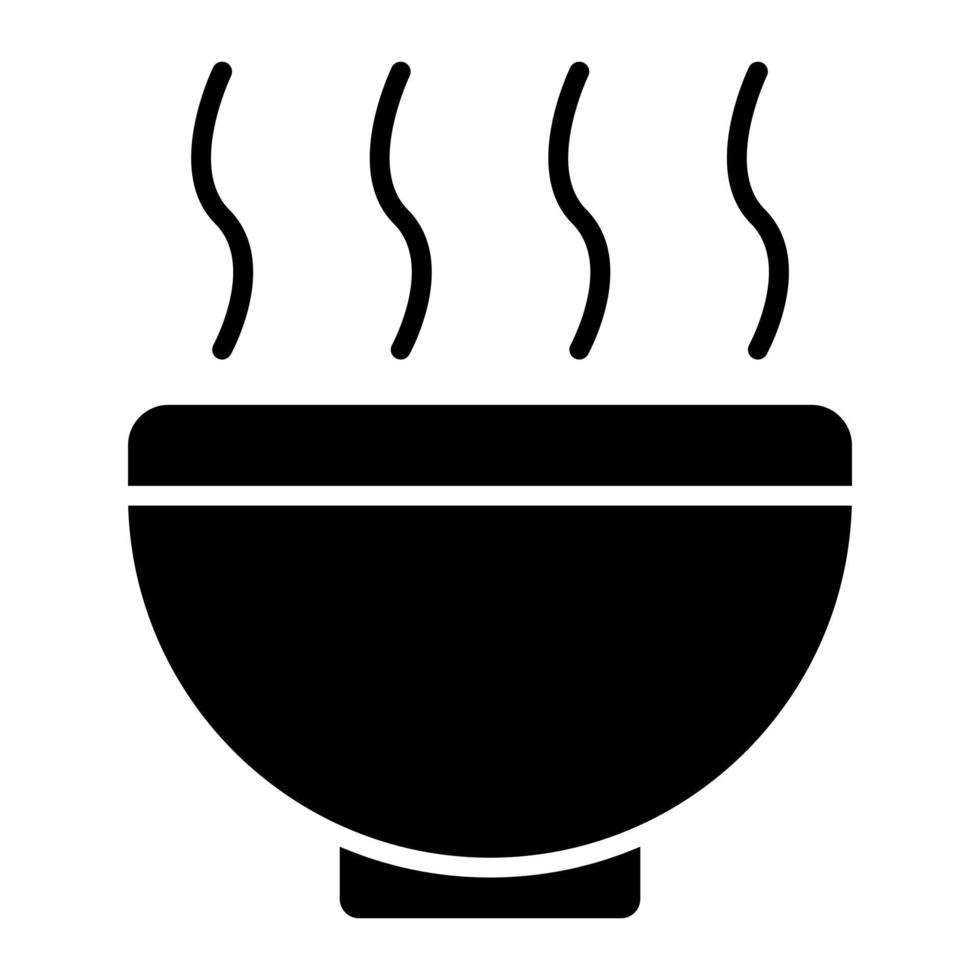 Soup Glyph Icon vector