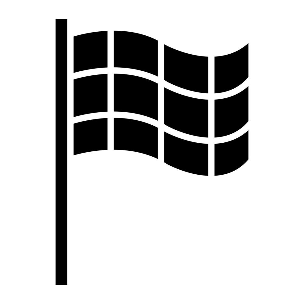 icono de glifo de banderas vector
