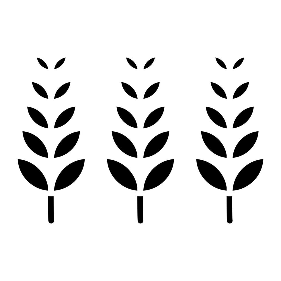 Wheat Glyph Icon vector