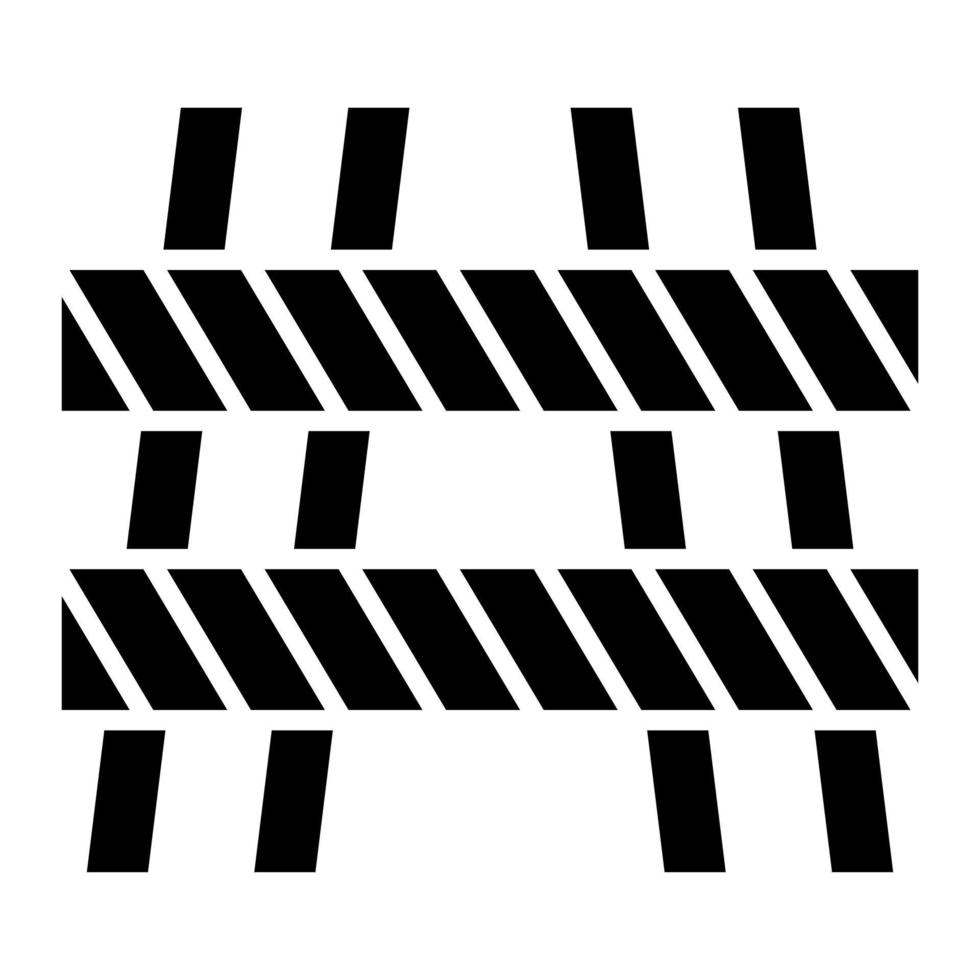 Barrier Glyph Icon vector