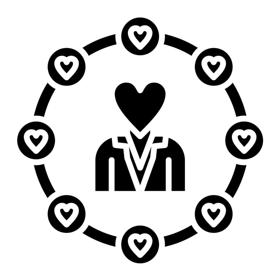 Soft Skills Glyph Icon vector