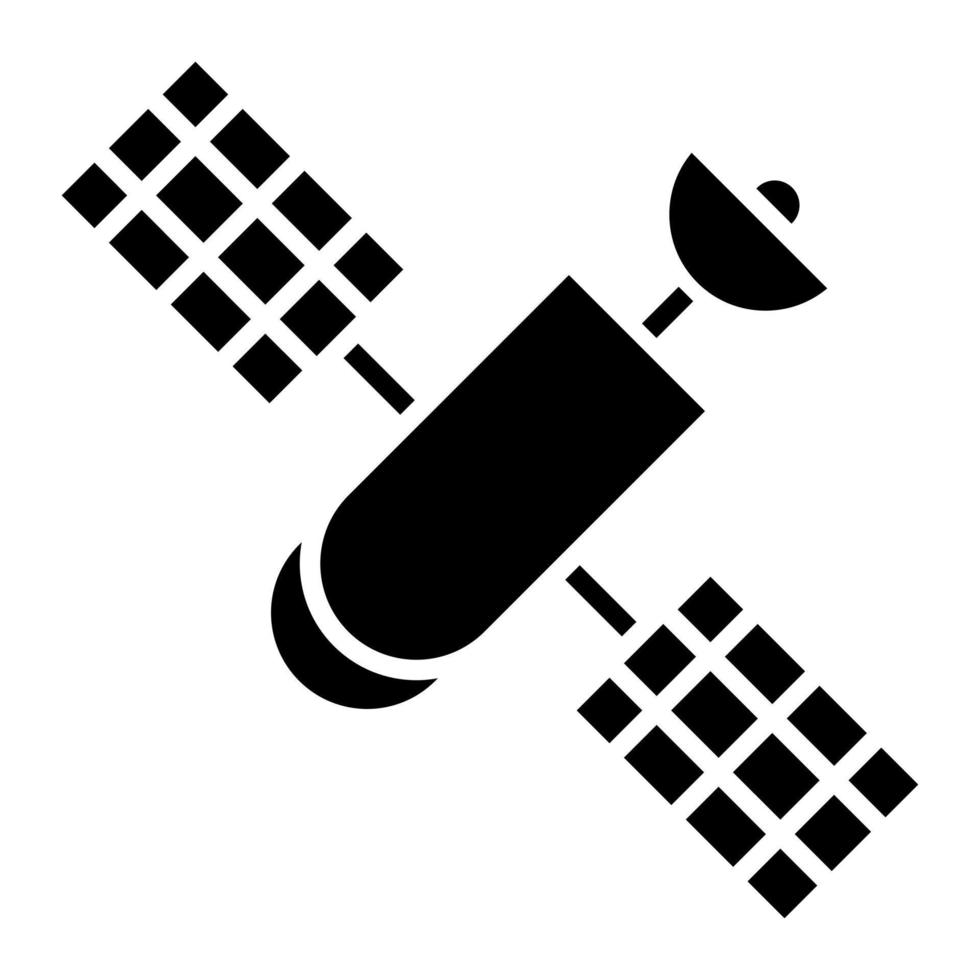 Satellite Glyph Icon vector