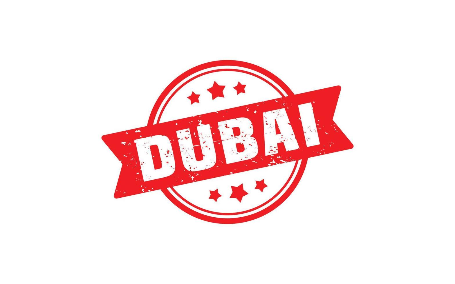 DUBAI stamp rubber with grunge style on white background vector