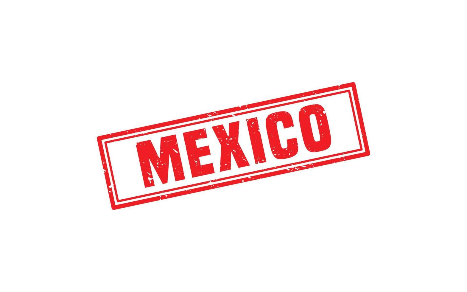 MEXICO stamp rubber with grunge style on white background vector