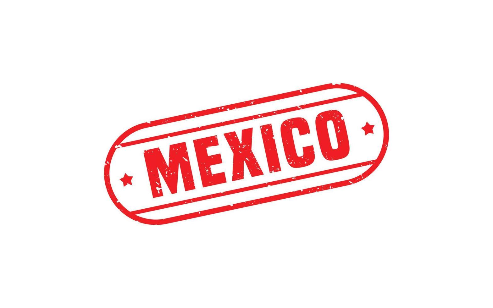 MEXICO stamp rubber with grunge style on white background vector