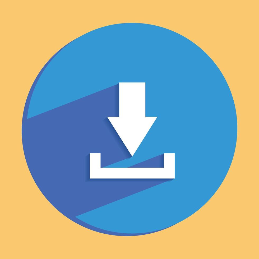 upload button flat icon button vector