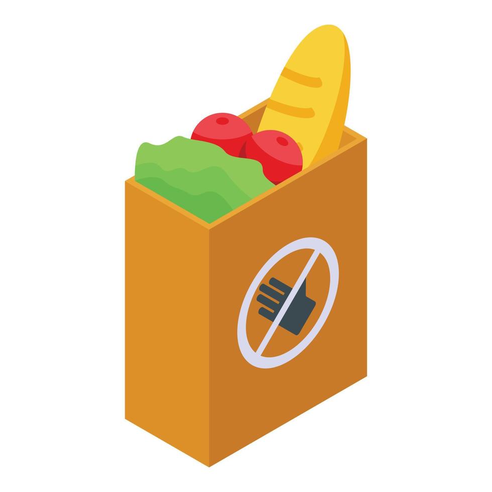 Food delivery icon isometric vector. Home service vector