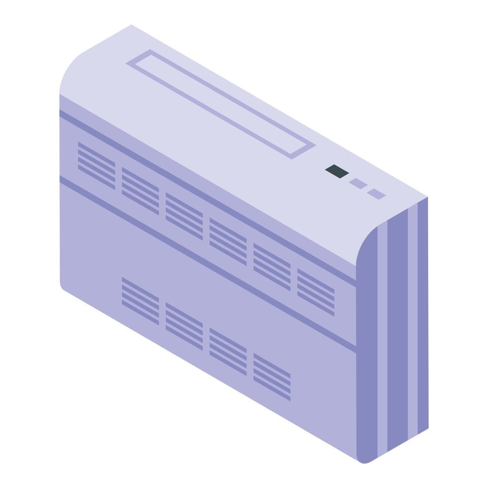 Old air conditioner icon isometric vector. Home system vector