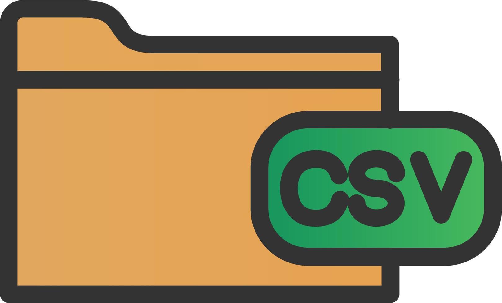 File Csv Vector Icon Design