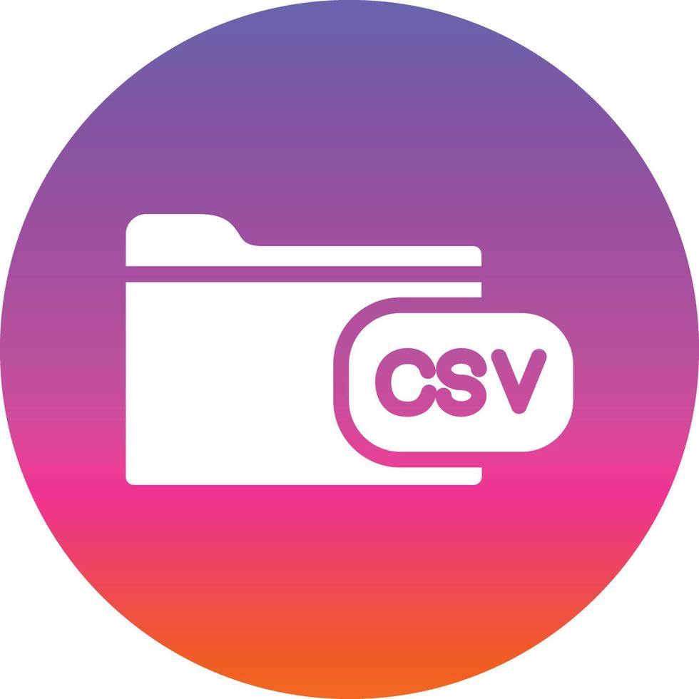 File Csv Vector Icon Design