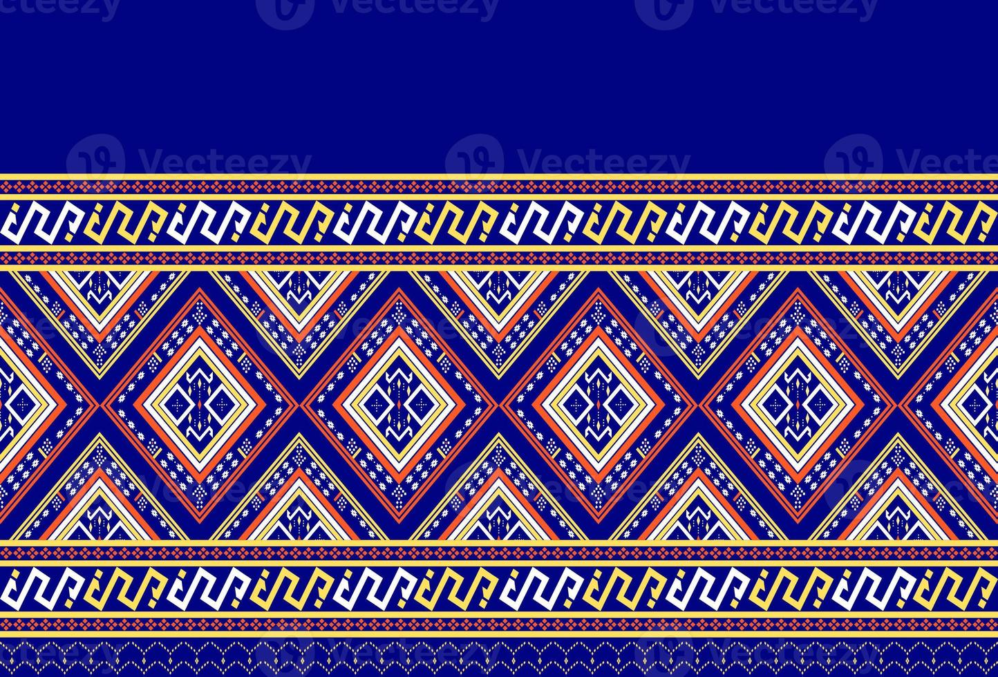 The concept of indigenous fabrics of each tribe is used for destroying apparel, clothing, backgrounds, brands, indigenous background images. photo