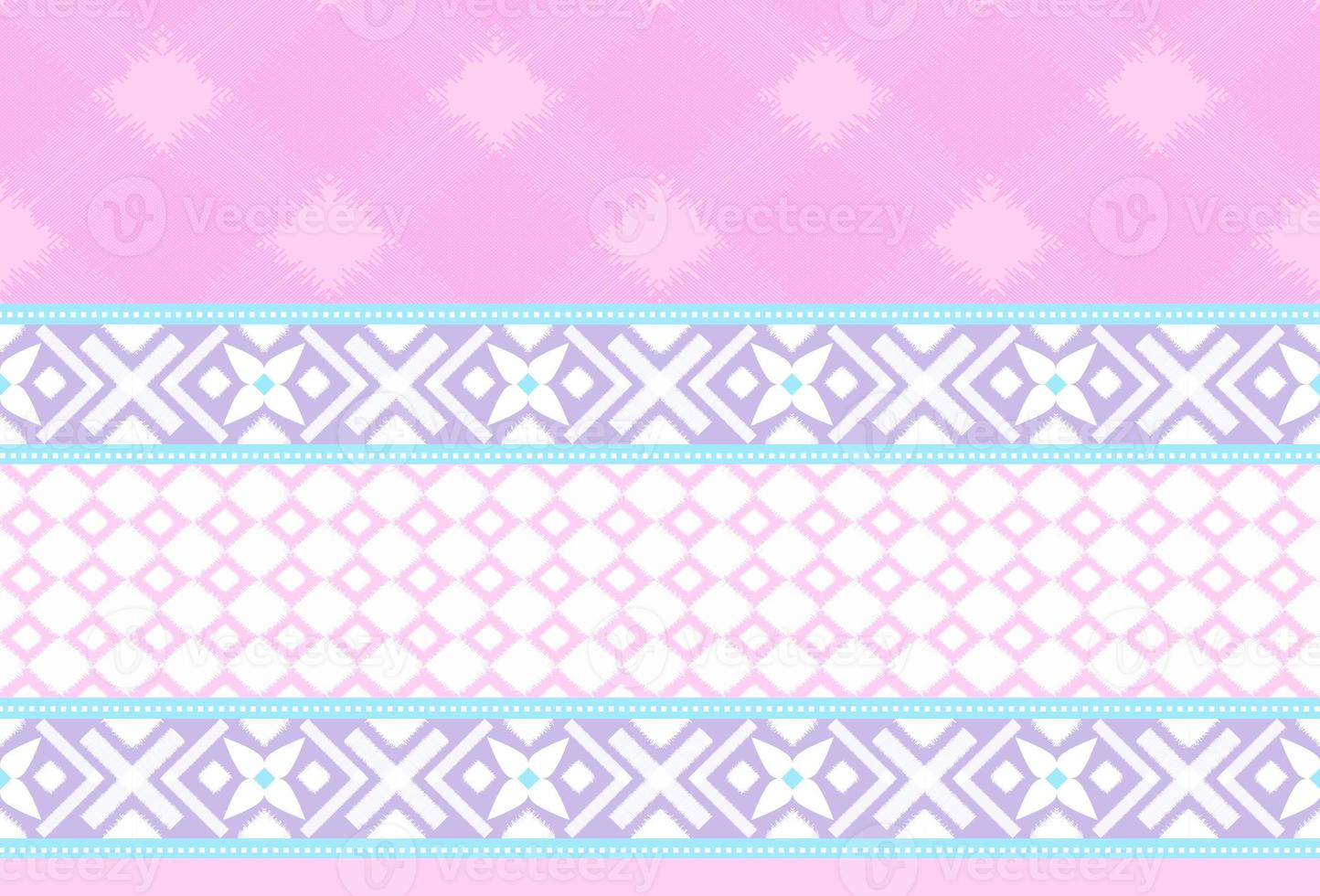 The concept of indigenous fabrics of each tribe is used for destroying apparel, clothing, backgrounds, brands, indigenous background images. photo