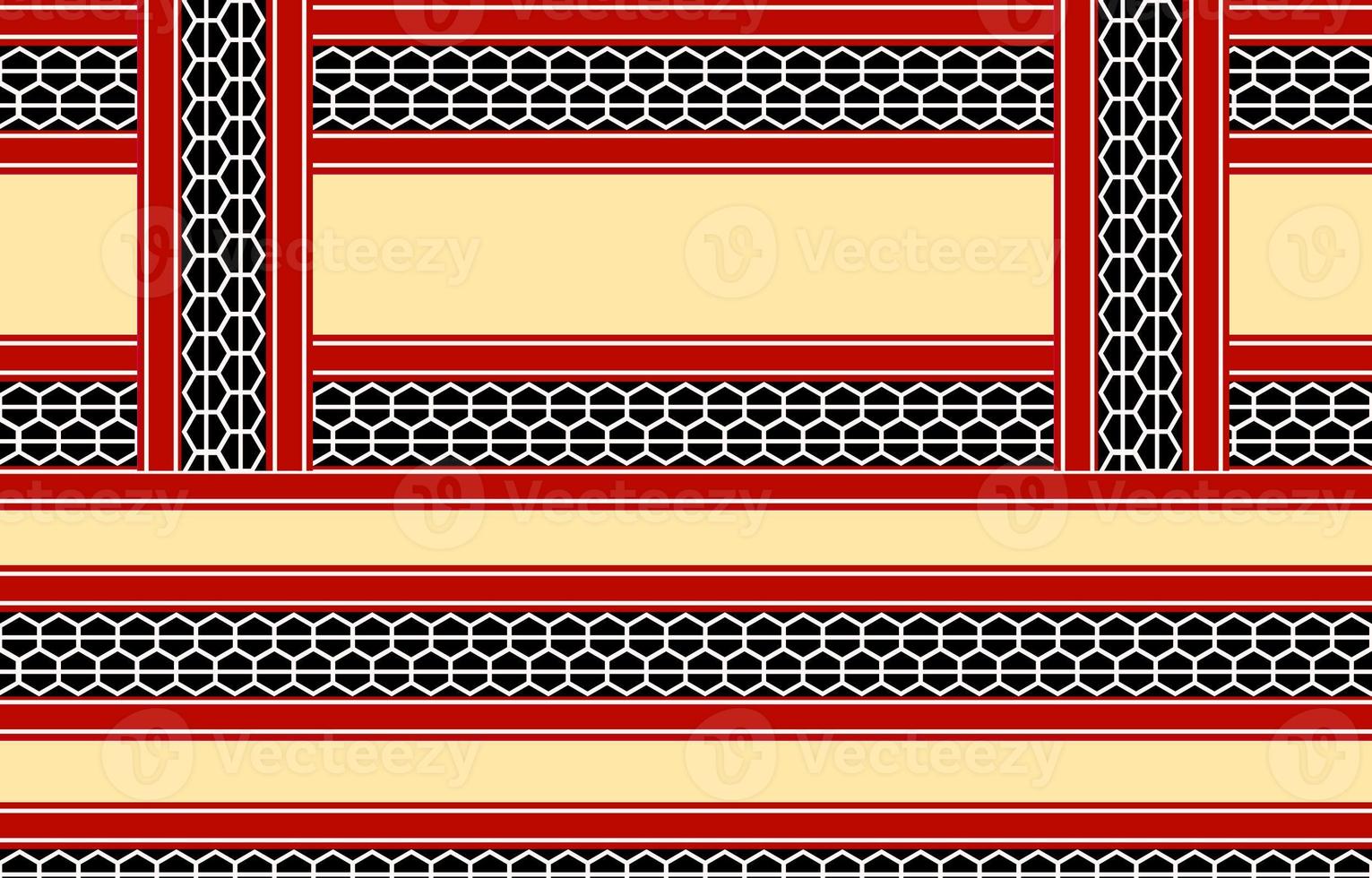 Geometric ethnic pattern seamless flower color oriental. seamless pattern. Design for fabric, curtain, background, carpet, wallpaper, clothing, wrapping, Batik, fabric,Vector illustration. pattern sty photo