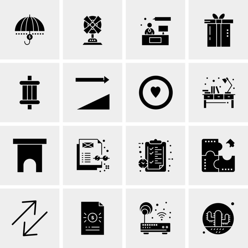 16 Business Universal Icons Vector Creative Icon Illustration to use in web and Mobile Related project