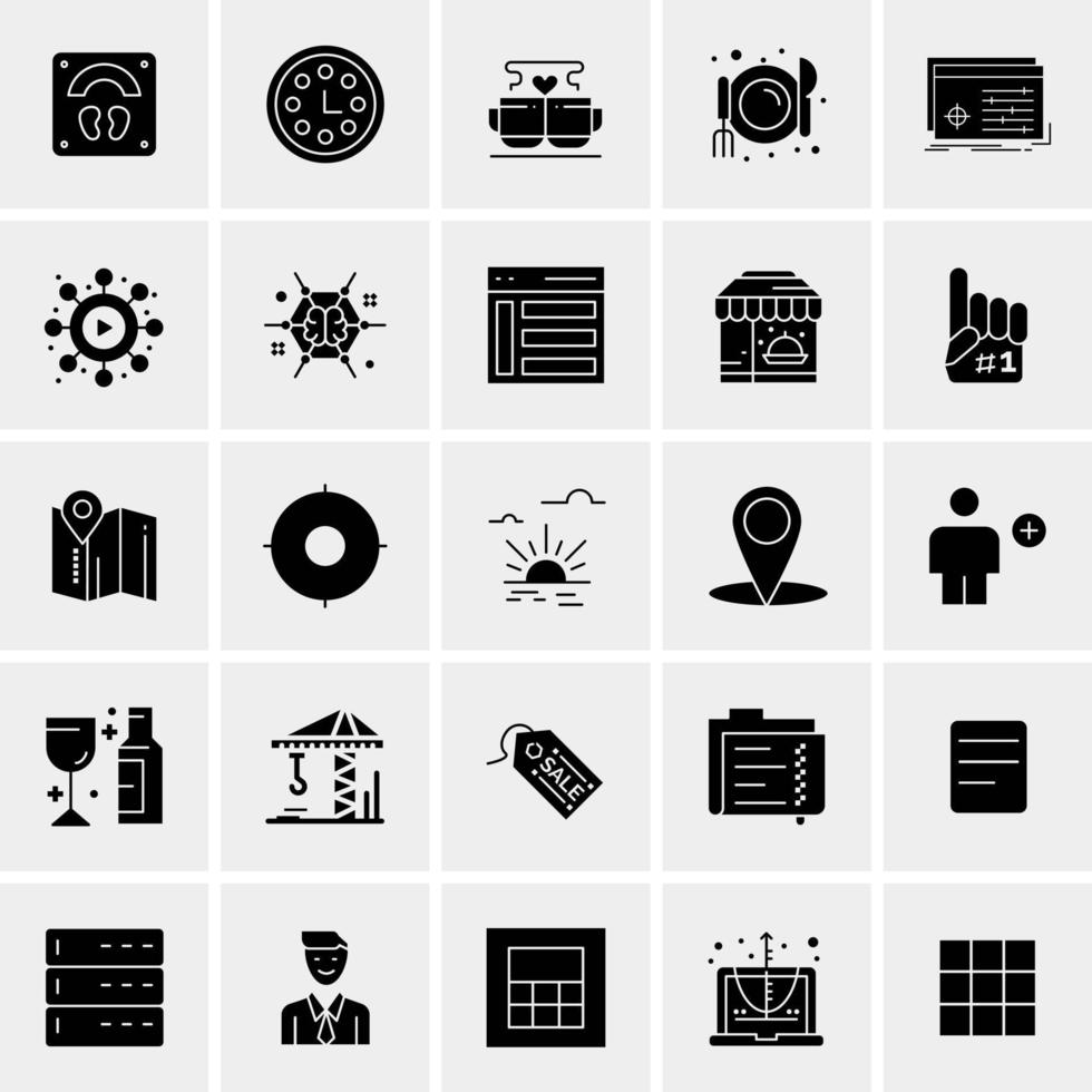 25 Universal Business Icons Vector Creative Icon Illustration to use in web and Mobile Related project