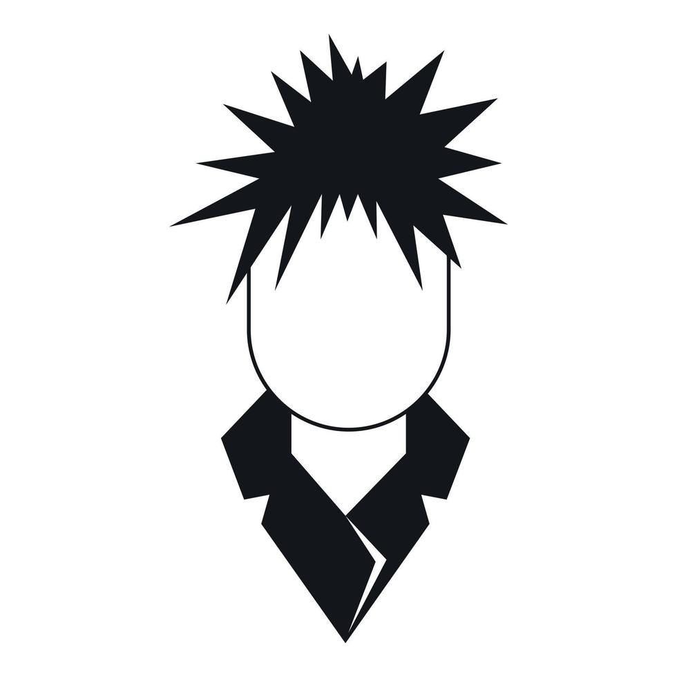 Singer icon, simple style vector