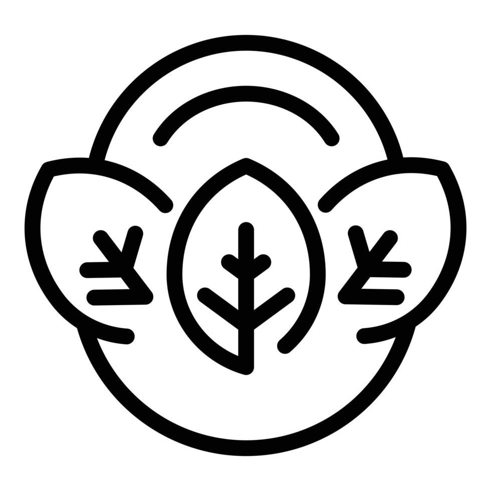Vegetarianism icon outline vector. Food diet vector